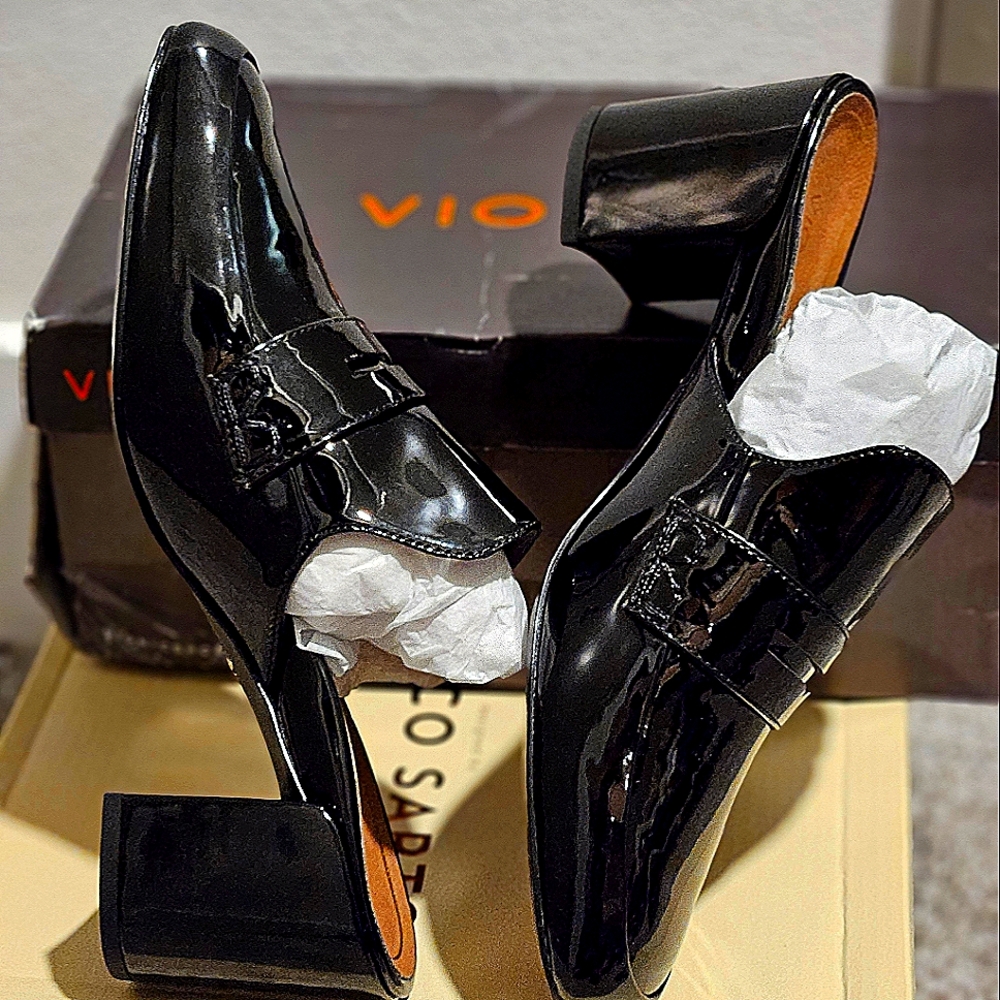 Vionic Annabel Black Patent Leather Shoes